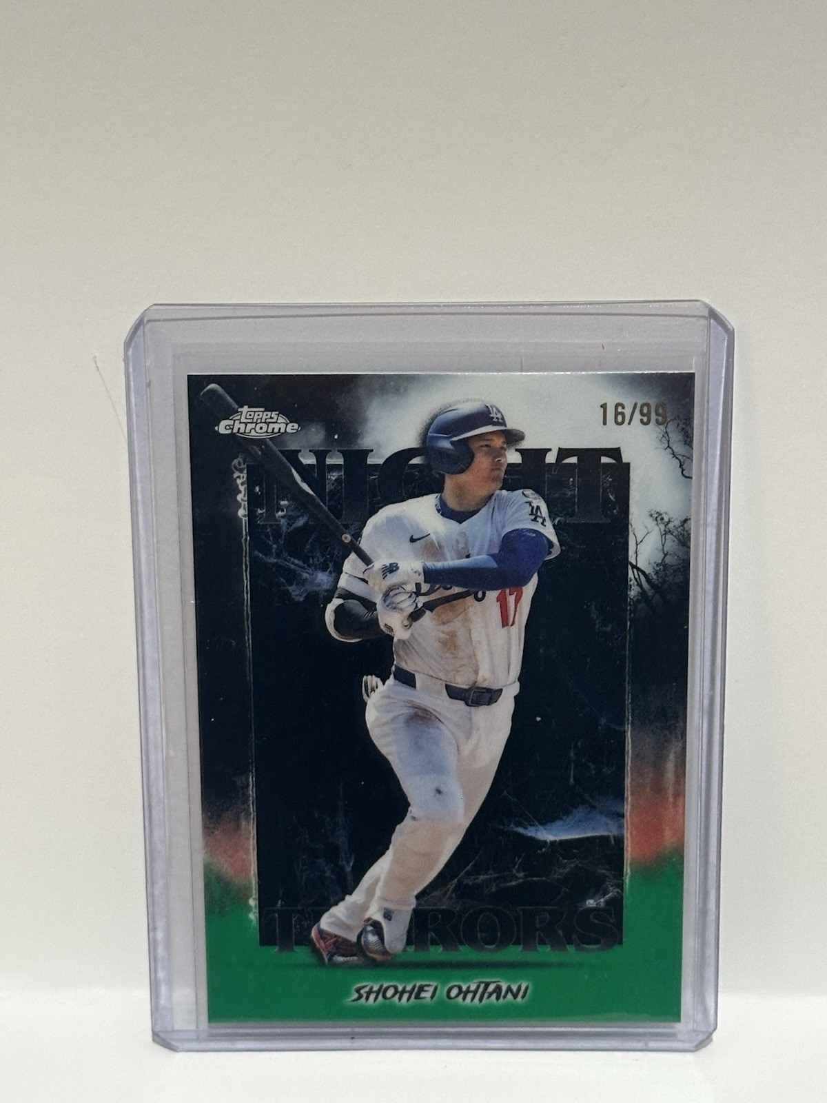 2025 Topps Chrome Update Series - Night Terrors Shohei Ohtani #NT-2 Green /99