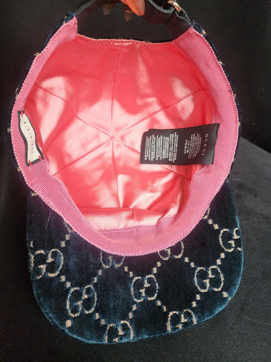 Authentic Gucci GG Logo Velvet Hat ( Unisex ) | eBay