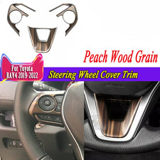 Per Toyota RAV4 2019-2024 Guarnizione Coprivolante Interno Grana Legno Pesca
