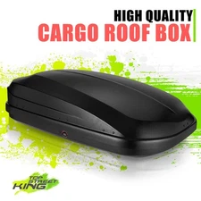 55"L X 34.5"W X 14"H Cargo Top Roof Box Luggage Carrier w/Keys Universal Black