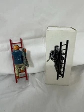 Dept 56 Snow Village “Man on Ladder Hanging Garland” #5116-0- Retired with Box