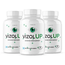 (3 Pack) Vizol Up Eye Support Capsules, VizolUp Vision Health Pills 180 Capsules