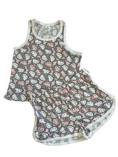 Hello Kitty by Sanrio Sleepwear Tank Top Shorts Pajama Set XL Pink White