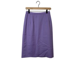 Vintage 70s Pendleton Purple Virgin Wool Pencil Skirt USA High Waist Petite