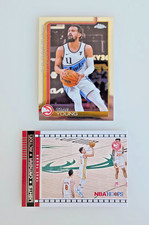 PANINI, TOPPS CHROME 2021-2025 TRAE YOUNG NBA BASKETBALL CARDS ( 2 CARDS )