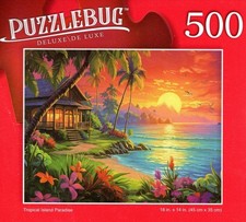 Tropical Island Paradise - 500 Deluxe Jigsaw Puzzle