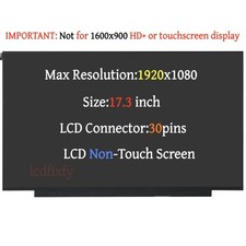For HP 17-cn0053cl 17.3" FHD IPS LCD LED REPLACEMENT Screen Display