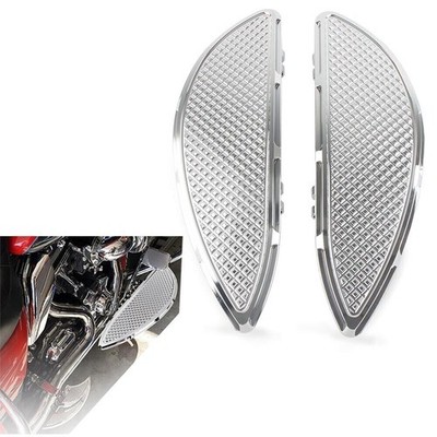 2x Driver Floorboards For Harley Road Electra Glide Classic FLHTC FLHTCU Chrome