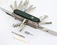 Victorinox Swiss Army Swiss Champ Pocket Knife Black, 91mm, Excellent, No Pen
