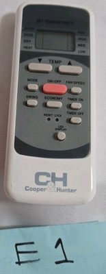 Cooper and Hunter Remote Control for Air Conditioner RG51B(1)/EU1
