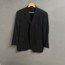 Men Canali Blazer Black Wool 42 / XL / 50