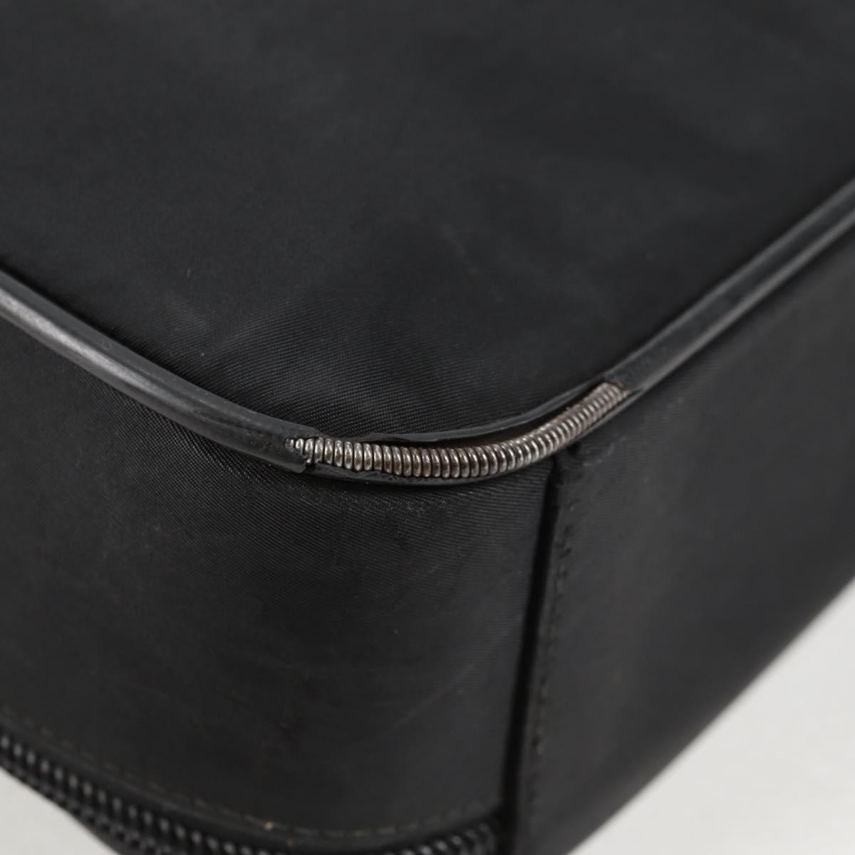 PRADA Hand Bag Nylon Leather 2way Black Silver Auth bs28384 thumbnail 22