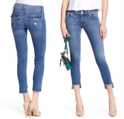 Hudson CAT Midrise Step Hem Skinny Jeans size 31