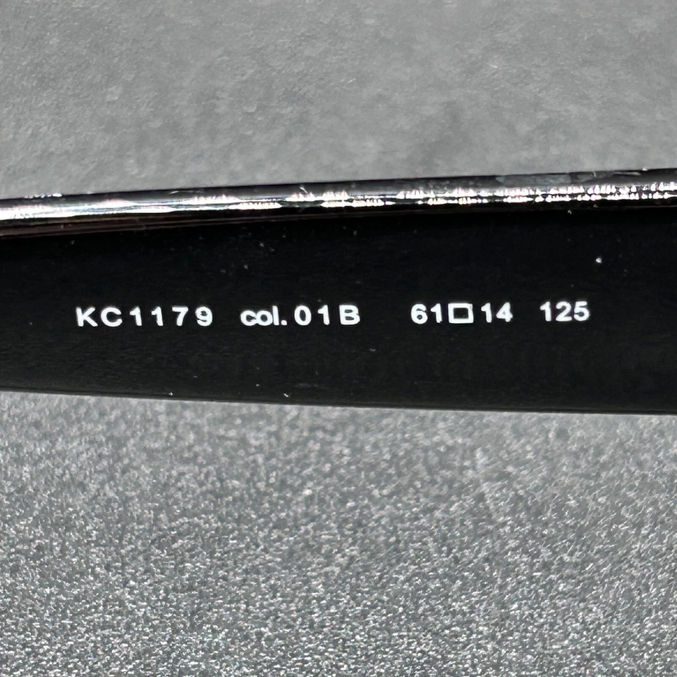 Kenneth Cole Reaction KC1179 Butterfly Sunglasses Black Gradient 61-14-125 Used - Image 4 of 4