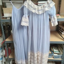 Vtg. Intime of California Nightgown Robe double chiffon size P