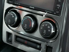 Brushed Stainless Steel A/C Control Trim for 2008-2014 Dodge Challenger RT/SRT 
