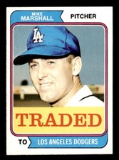 1974 Topps Traded Baseball #73T Mike G. Marshall NM/MT *d3