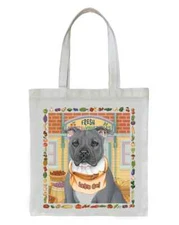 Pit Bull Terrier Blue Tote Bag