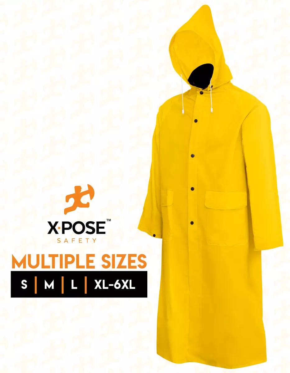 Heavy Duty Yellow Raincoat .35mm PVC 48