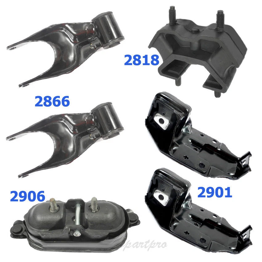 M776 Engine Motor & Trans. Mount Set Of 6PCS For 2000-2005 Chevrolet Impala 3.4L - Изображение 2 из 4