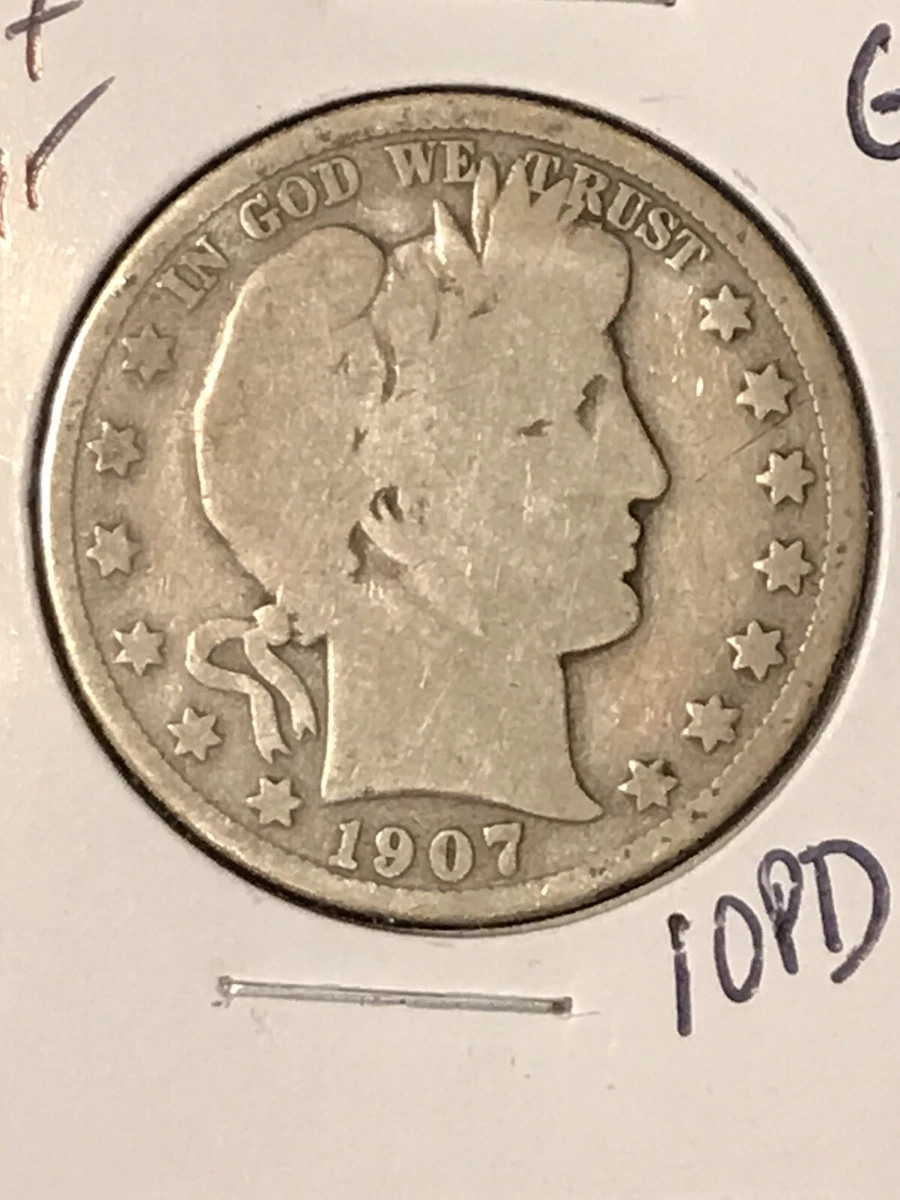 1907 Year Barber Half Dollars (1892-1915) for sale | eBay