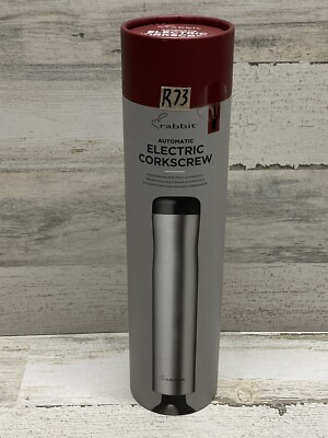 Rabbit W6316N Automatic Electric Corkscrew - Silver New