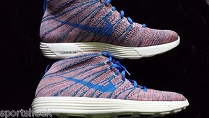 nike lunar flyknit chukka blue