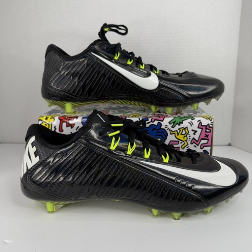 Nike Vapor Carbon Elite Football Cleats Black White 631425-011 Men Size 16 - Picture 10 of 12