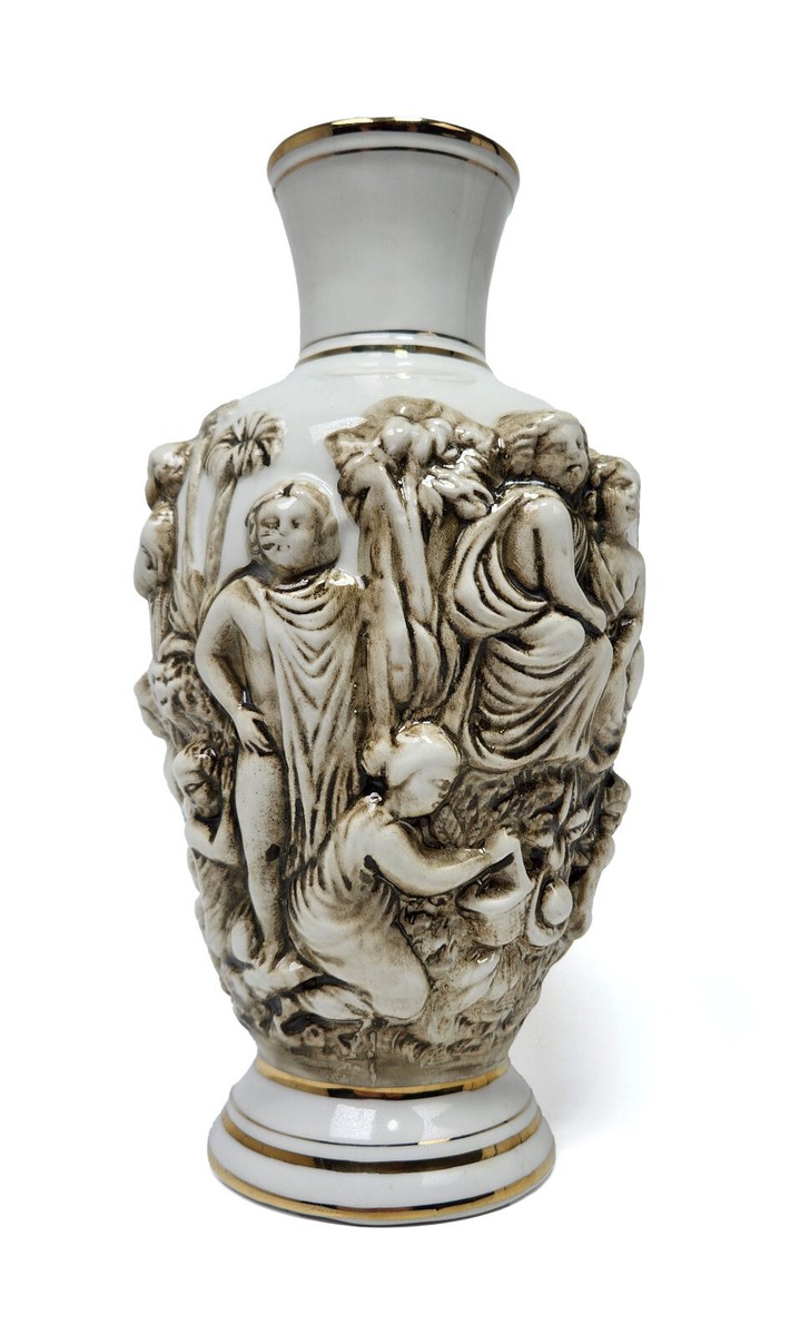 Vintage R. Capodimonte Vase Made In Italy 10