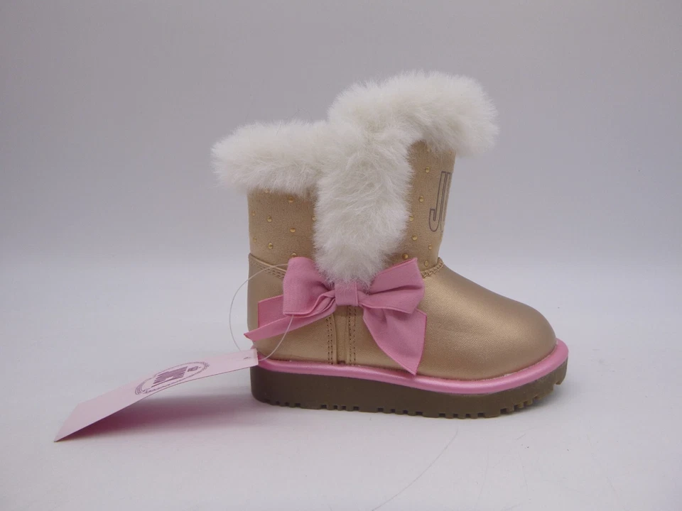 Juicy By Juicy Couture Lil Perris Toddler Gold Boots Size 5 NWOB - Image 2 of 4