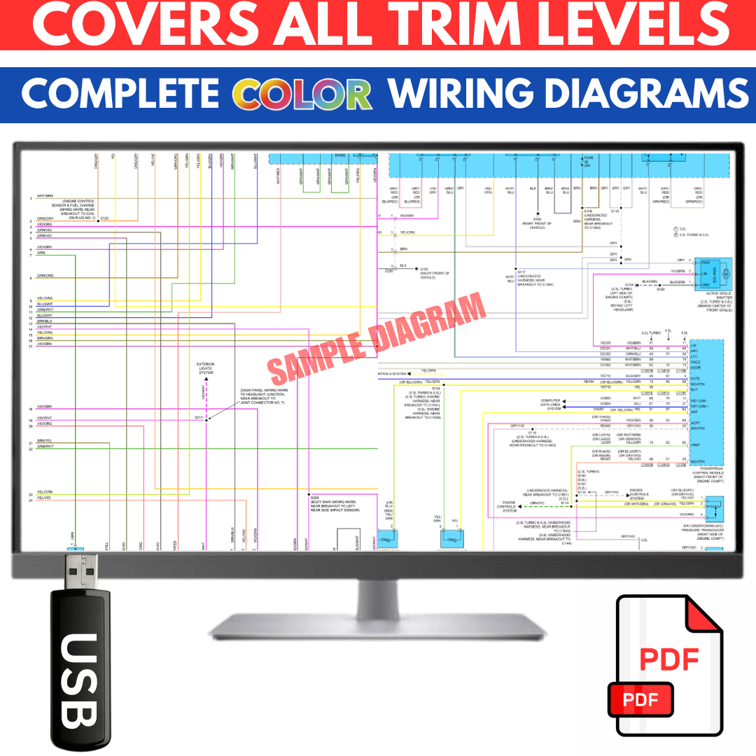 1998 BMW 3 Series 323i Complete Color Electrical Wiring Diagram