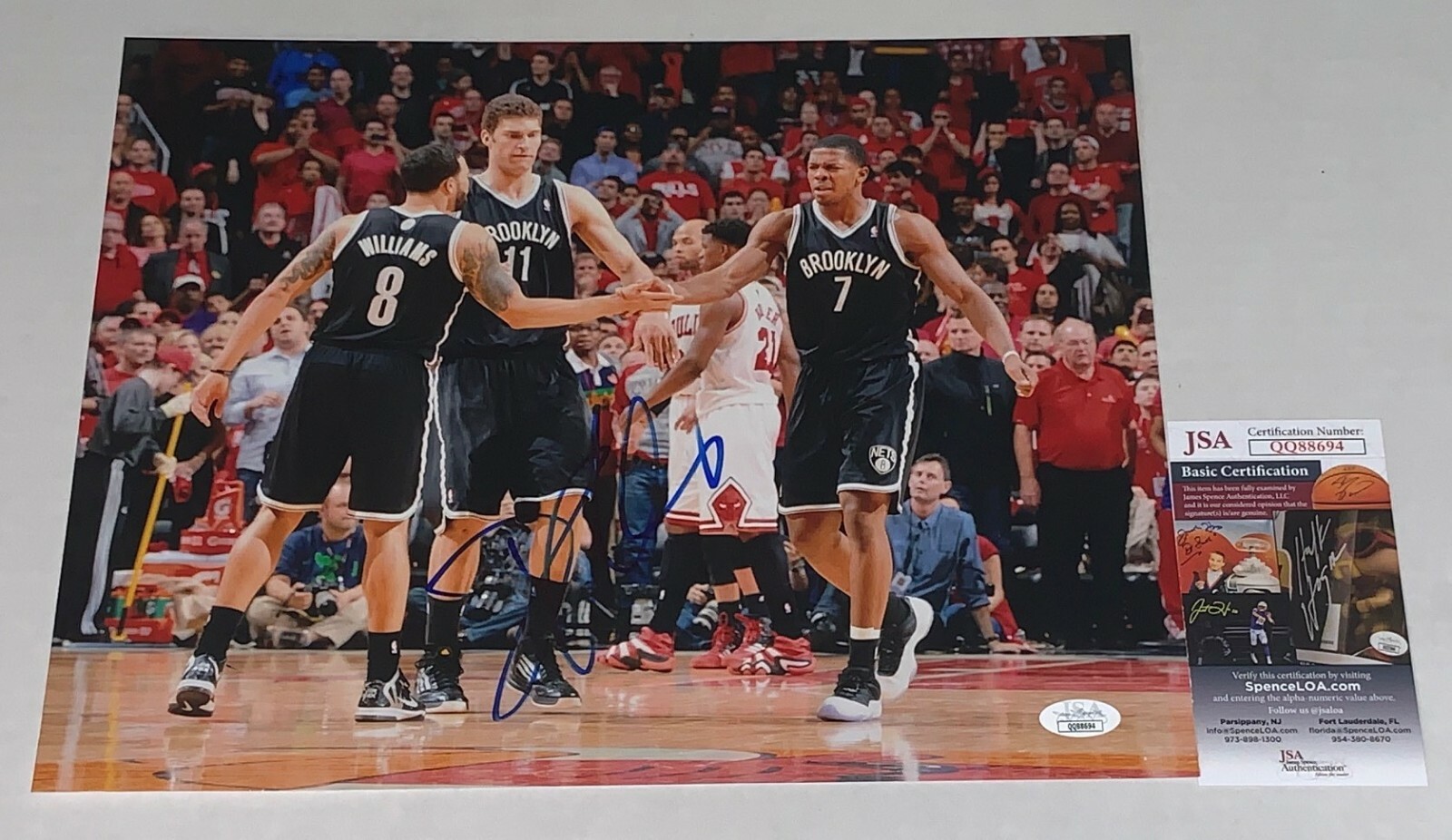 Deron Williams Autographed Signed Brooklyn Nets 11x14 photo JSA 