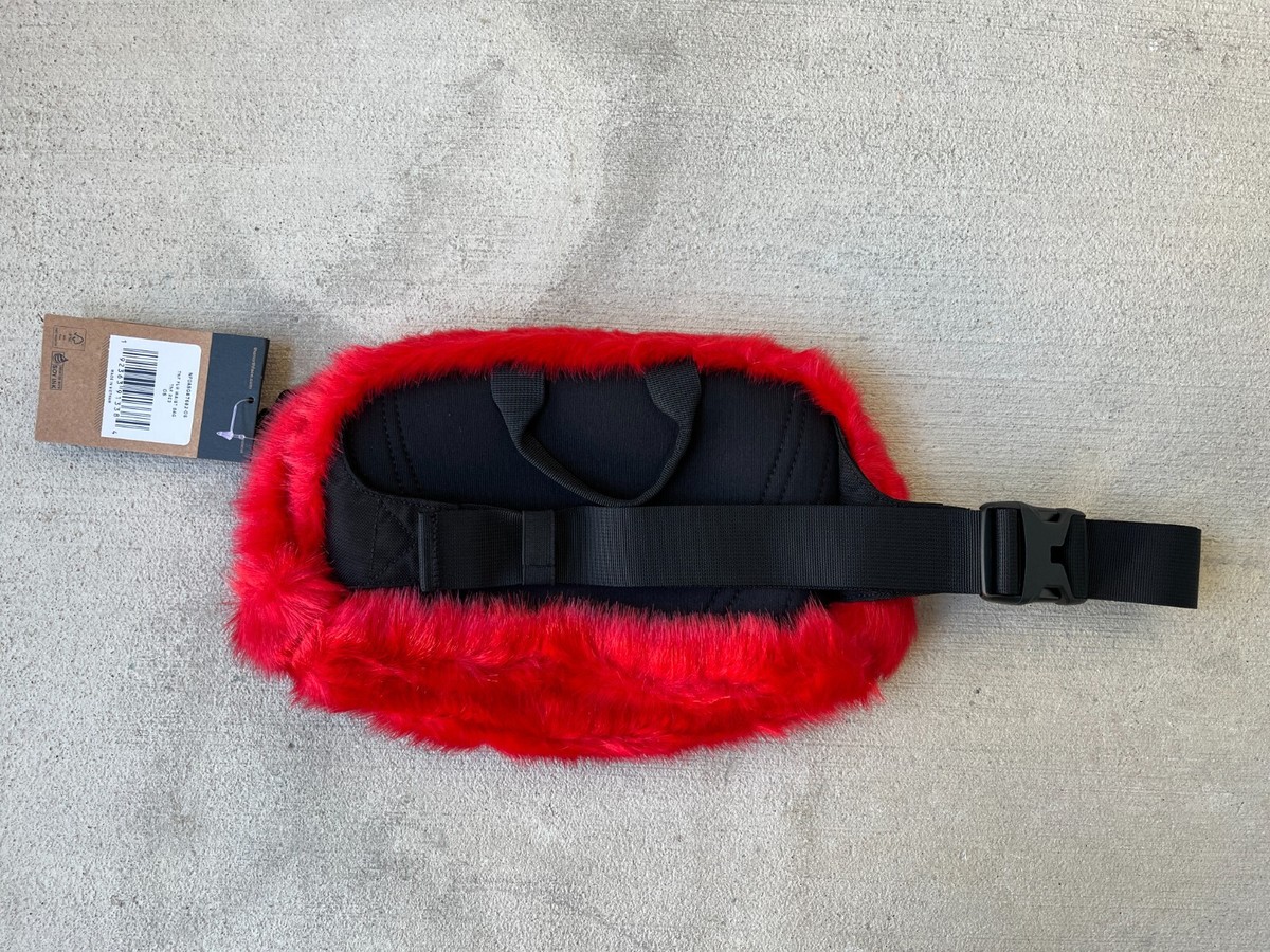 Supreme x The North Face Fur Waist Bag Red FW20 | eBay