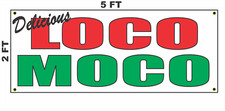 LOCO MOCO Banner Sign for Food Truck Diner Restaurant or Convenience Store