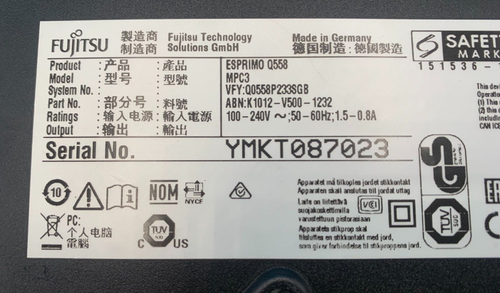 Fujitsu Esprimo Q558 - i3-9100 3.60GHz - 8GB RAM - 256GB SSD - OS (OFFERS OK) - Picture 5 of 8