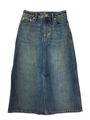 Club Monaco Women 5 Pocket Denim Skirt Jupe Indigo