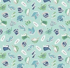 Cook Book Breakfast Songbird Cotton Fabric
