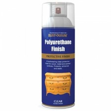Rust-Oleum Polyurethane Protective Finish Clear Spray Paint - 400ml