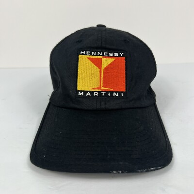 Hennessy Martini Reversible Double Sided Hat Cap Adjustable Jazz Red Black