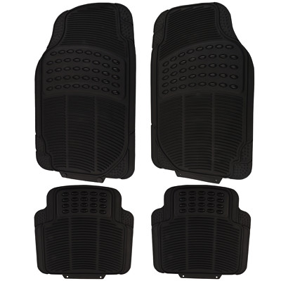Auto Fußmatten Gummi Matten Set FORD FIESTA KA FUSION C-MAX S-MAX Schwarz 7145