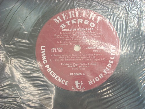 MERCURY STEREO SR 2-9120 THE ROMEROS: WORLD OF FLAMENCO (W/ JALEO) VINYL LP (RH) - Imagen 11 de 11