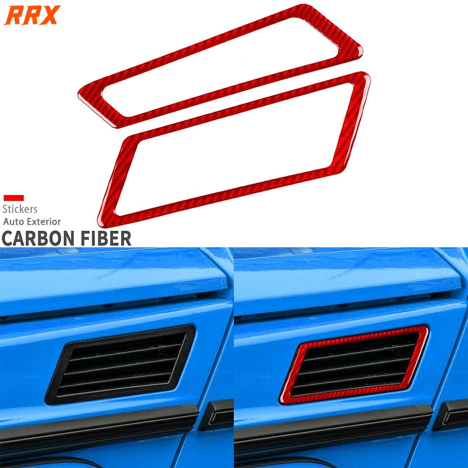 Red Carbon Fiber Front Hood Side Air Vent Cover For Benz G-Class G63 W463 04-18
