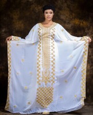 SALE New Moroccan Dubai Kaftans Farasha Abaya Dress Very Fancy Long Gown MS 129