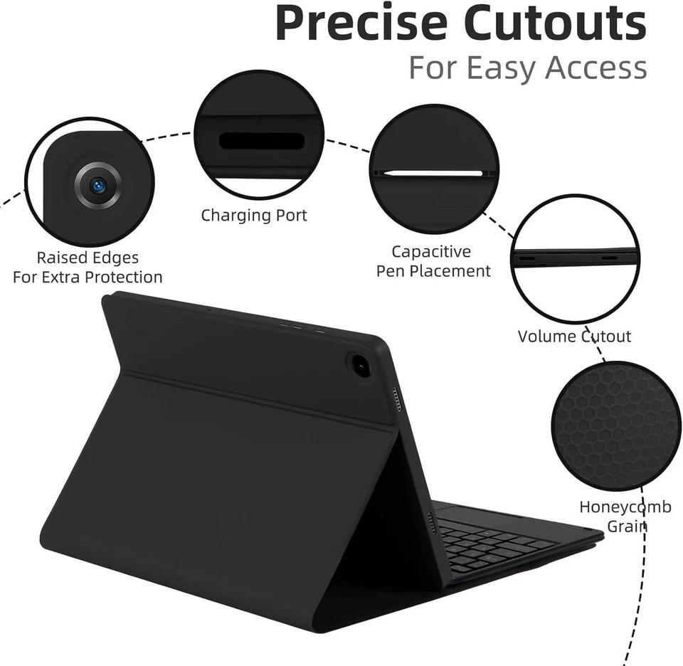 Keyboard Case For Samsung Galaxy Tab A8 10.5 Inch 2022 SM-X200 SM-X205 SM-X207 - Image 2 of 4