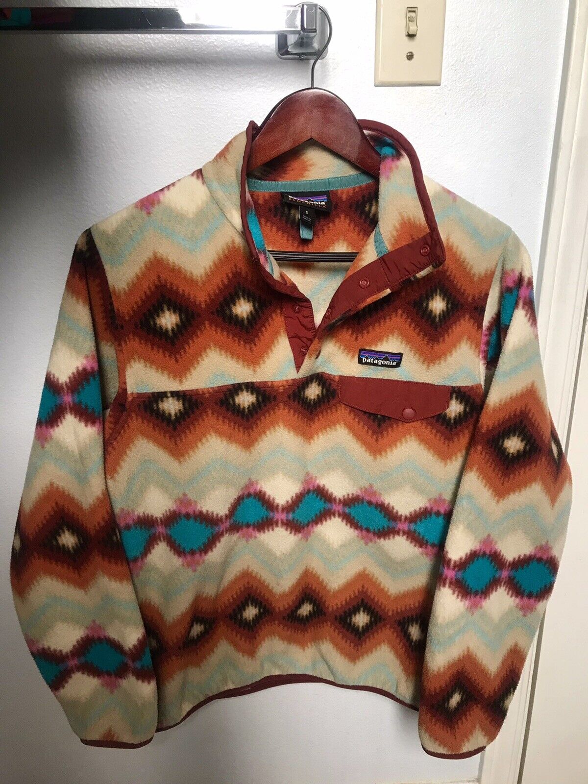 Patagonia Synchilla Snap T Fleece Aztec Timber Tw… - image 1