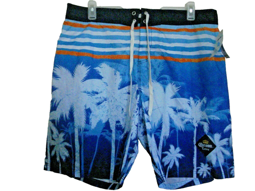 Mens Bathing Suit Blue Size XXL ( 2 XL) Corona NEW - 第 1/2 張圖片