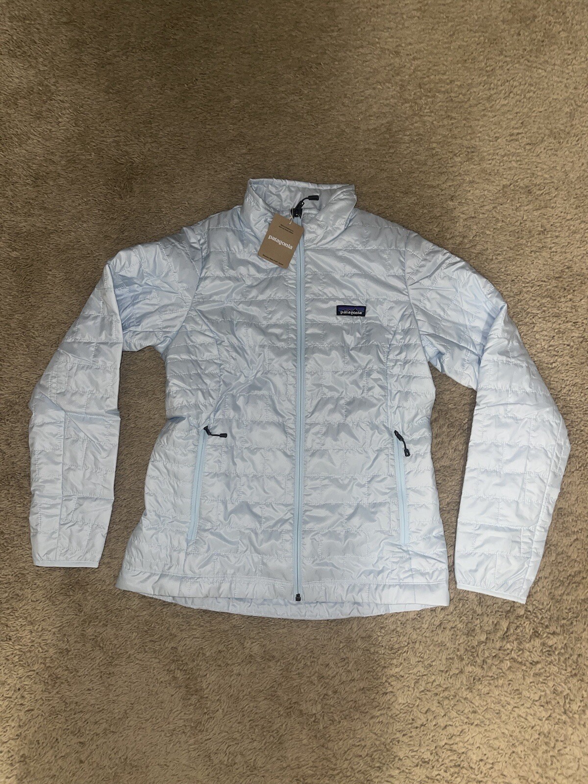 Chaqueta aislante PATAGONIA Nano Puff para mujer nueva con etiquetas talla M azul claro