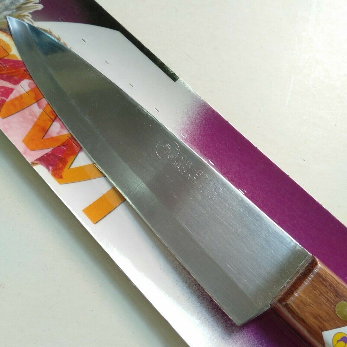 Knife Kiwi No.288 8” Wood Handle Thai Quality Kitchen Chef Cook