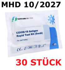 30x Corona Schnelltest Covid-19 Antigen Nasen Test Omikron BfArM PEI CE Safecare