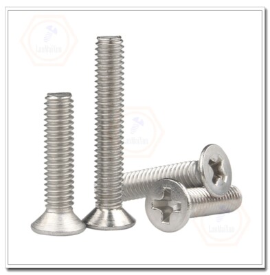 M1 M1.2 M1.4 M1.6 M1.7 M2 M2.5 M3 M4 Stainless Phillips Sunk Head Small Screws
